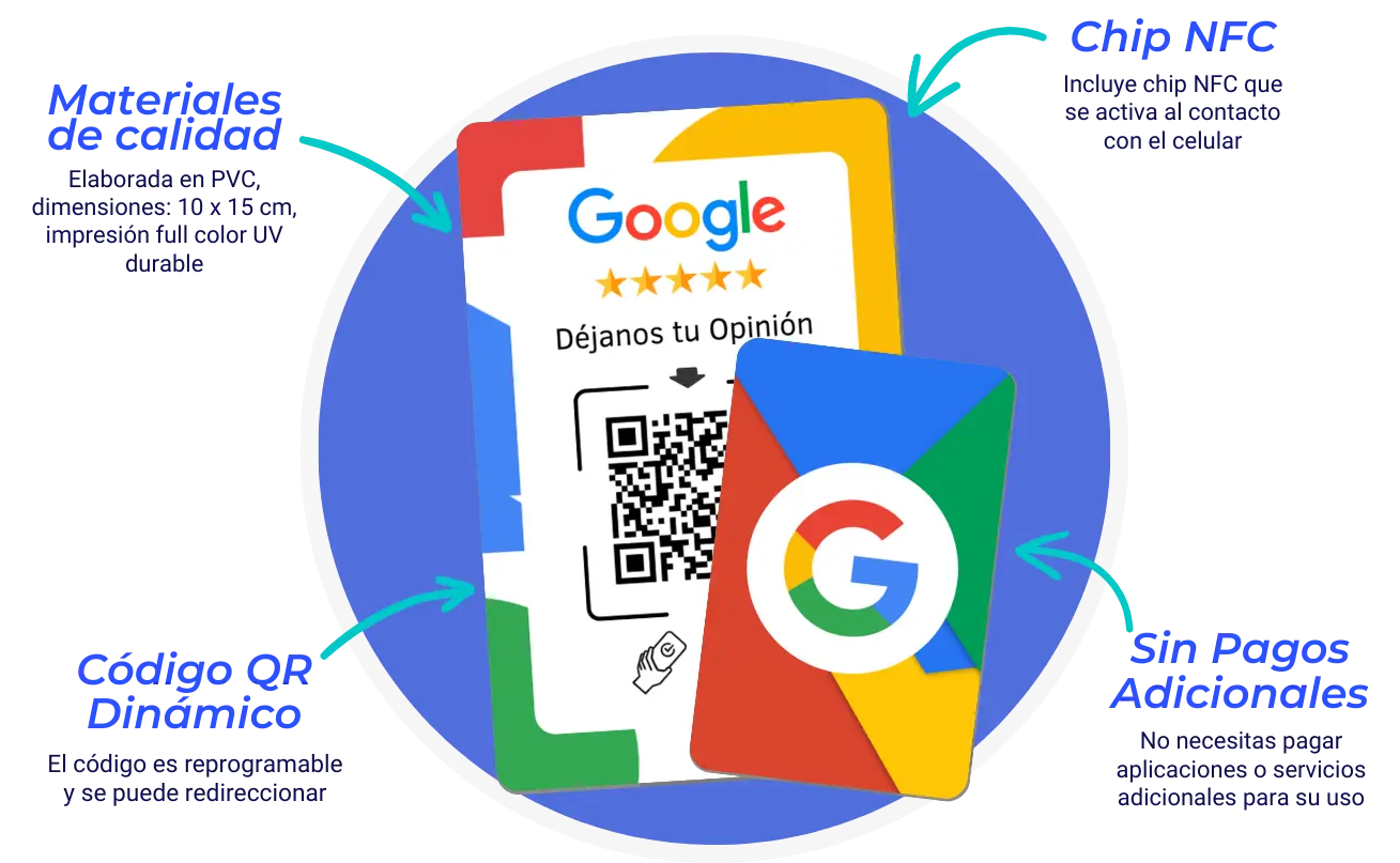 web seo local tarjetas