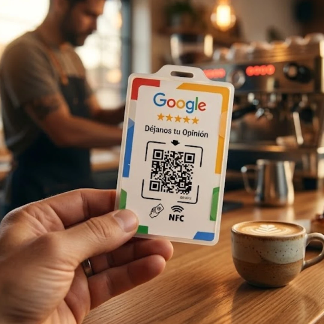 Cliente usando tarjeta NFC