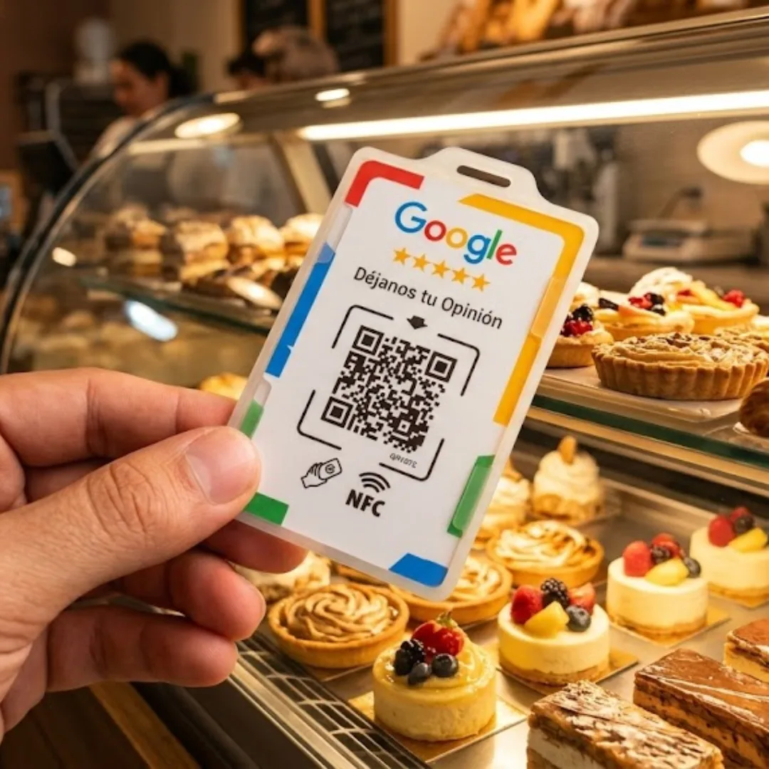 Cliente usando tarjeta NFC