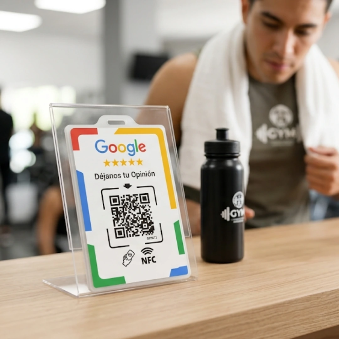 Cliente usando tarjeta NFC